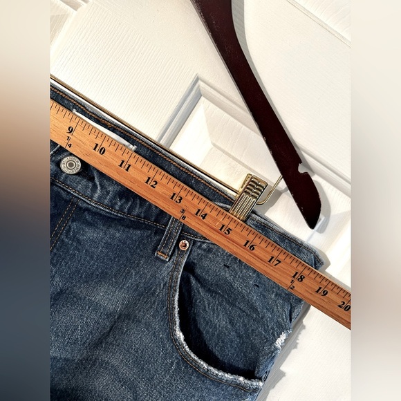 NWOT ABERCROMBIE & FITCH 34 The 90’s Straight Ultra High Rise CURVE LOVE Destroy - Picture 9 of 12